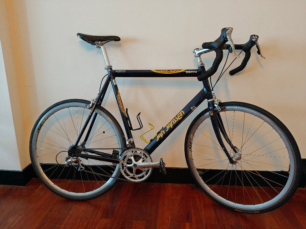Racefiets Jan Janssen Paris - Nice, Fietsen en Brommers, Fietsen | Racefietsen, 28 inch, Aluminium, Zo goed als nieuw, 61 tot 65 cm