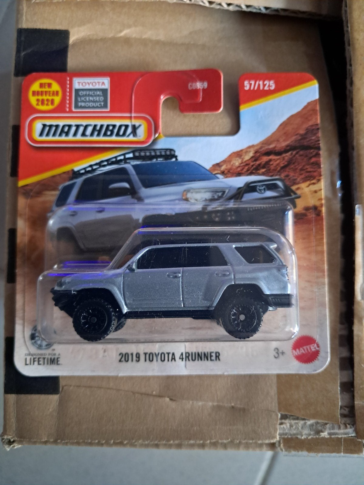 Matchbox 2019 Toyota 4RUNNER zilver nieuw in verpakking, Ophalen of Verzenden, Nieuw, Auto