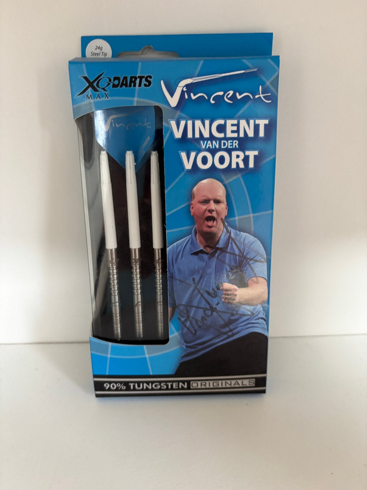 Vincent van der Voort XQMax Darts - Gesigneerd 24g Steel Tip, Ophalen of Verzenden, Nieuw, Pijlen