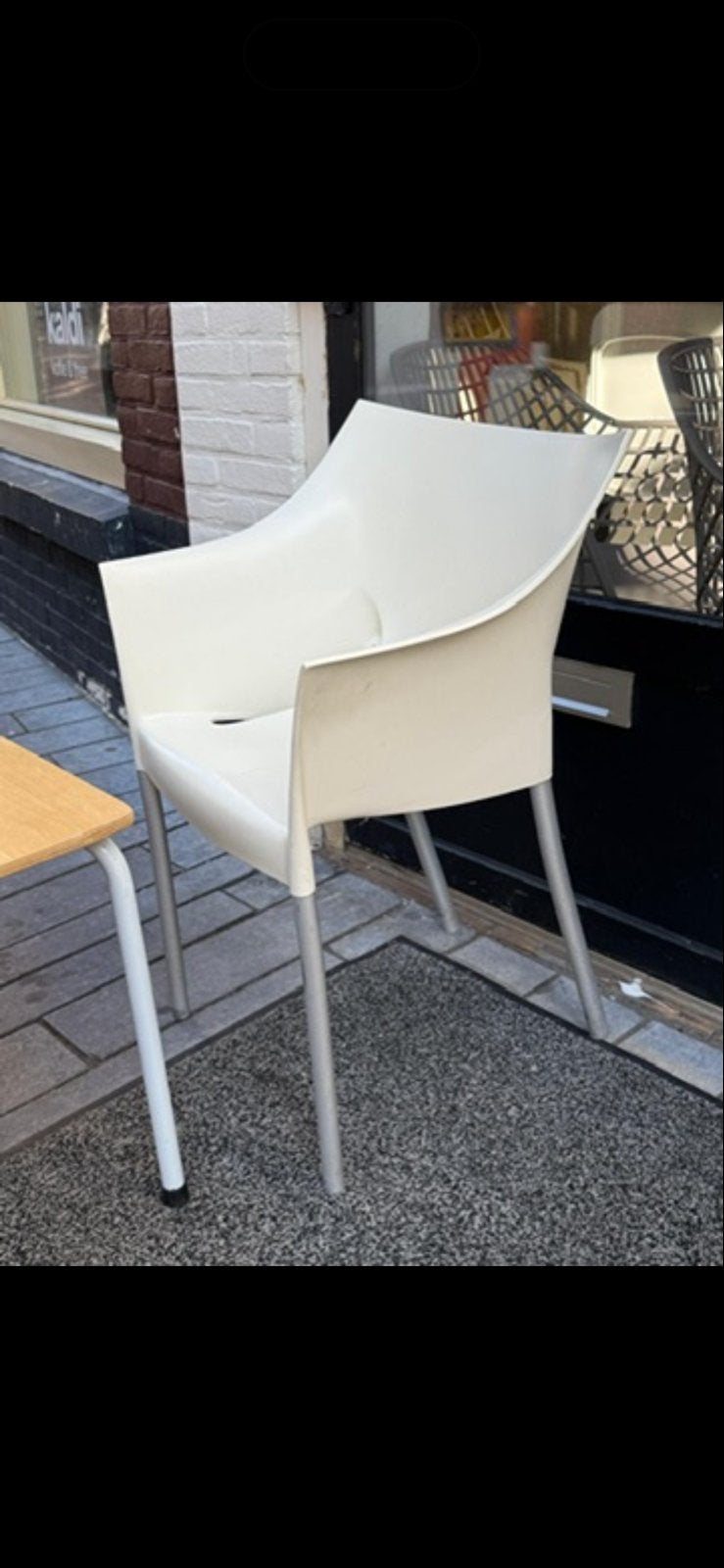 Gratis af te halen: Kartell design stoelen, Ophalen, Kunststof, Gebruikt, Wit