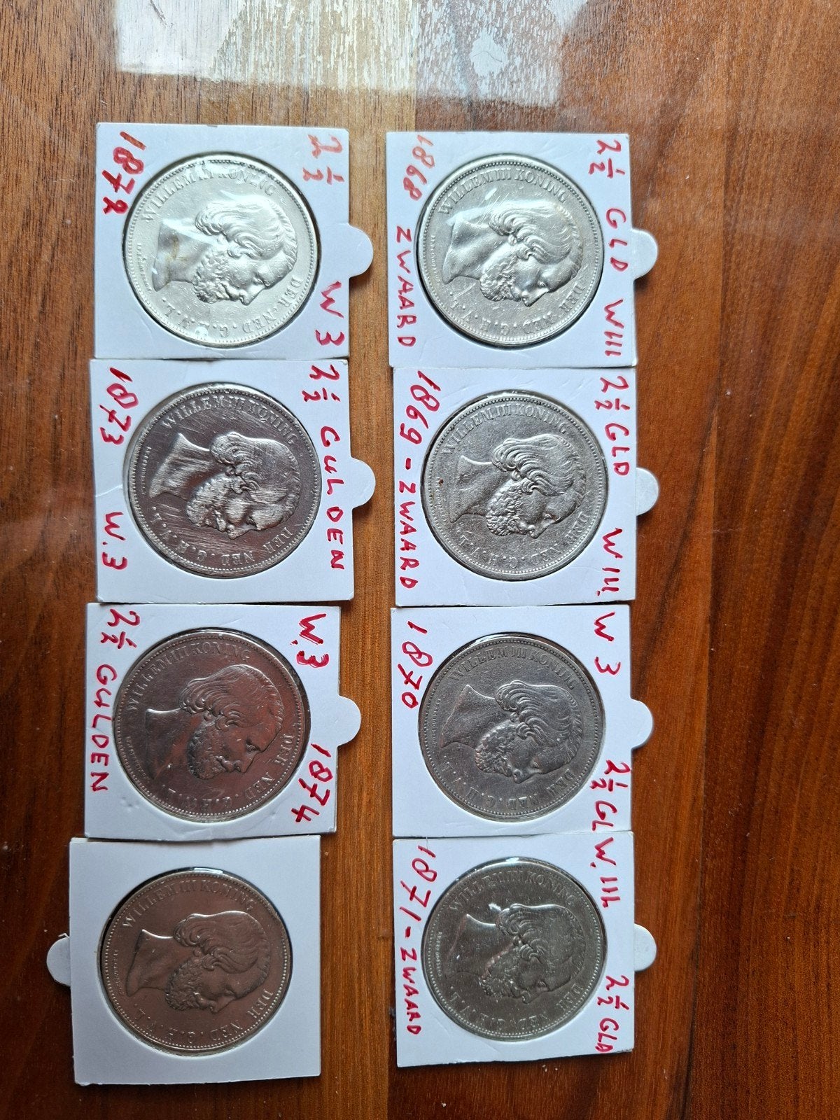 rijksdaalder 1868 1869 1870 1871 1872 1873 1874 willem III, Ophalen of Verzenden, Nederland, Munten