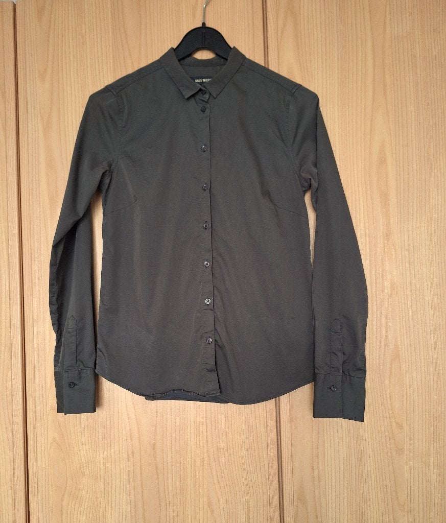 Bruine blouse - MOS MOSH - Maat S, Ophalen of Verzenden, Zo goed als nieuw, Maat 36 (S), Bruin