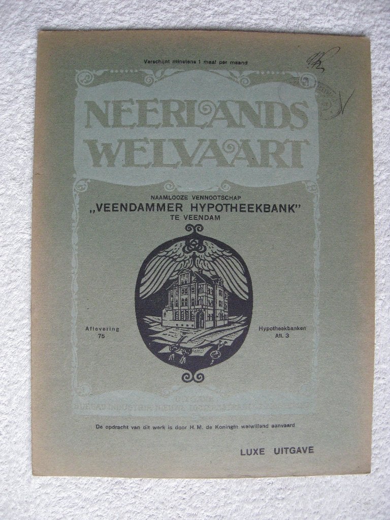 Neerlands Welvaart - Veendammer Hypotheekbank, Ophalen of Verzenden, 20e eeuw of later, Gelezen, A.J. Bothenius Brouwer