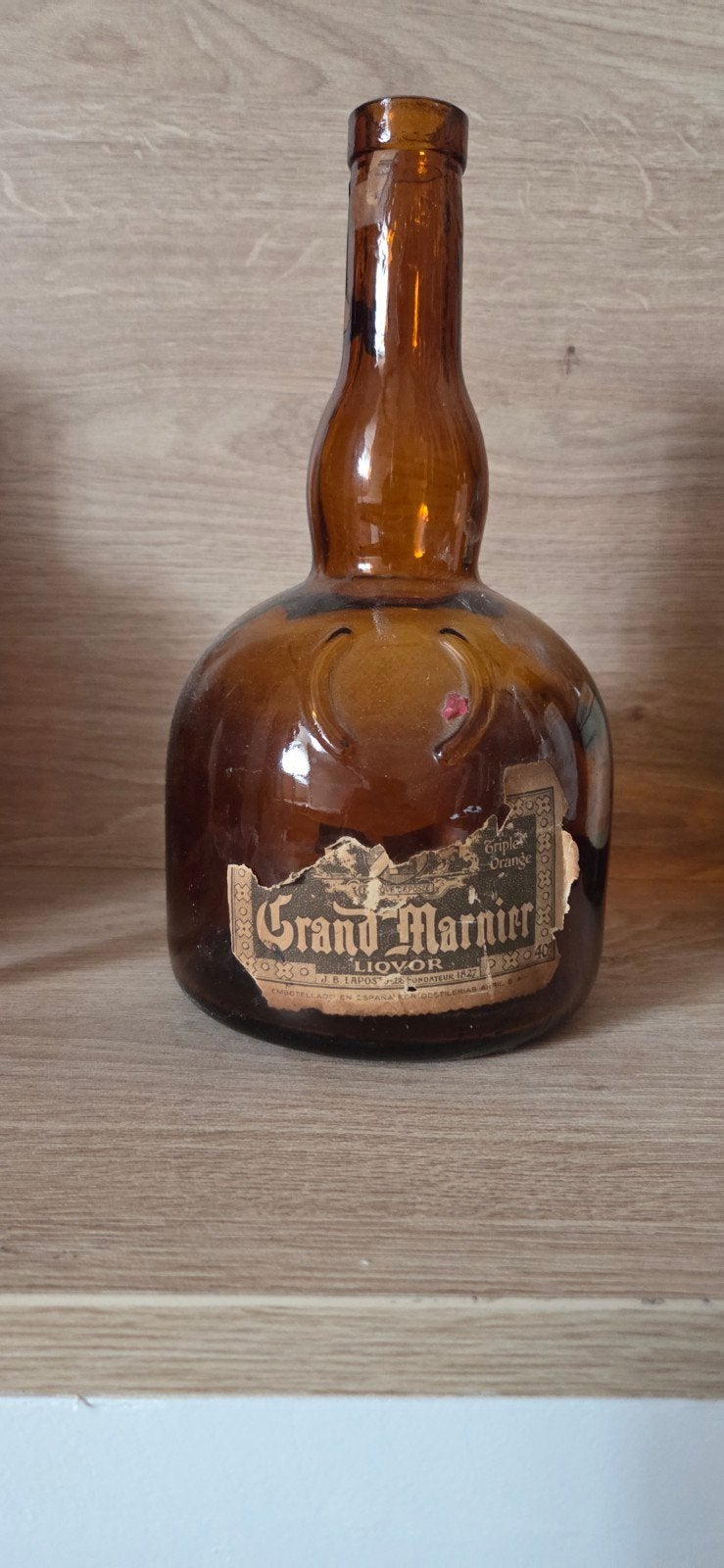Antieke Grand Marnier fles - Lege fles, Verzamelen, Ophalen of Verzenden, Gebruikt, Frankrijk, Overige typen
