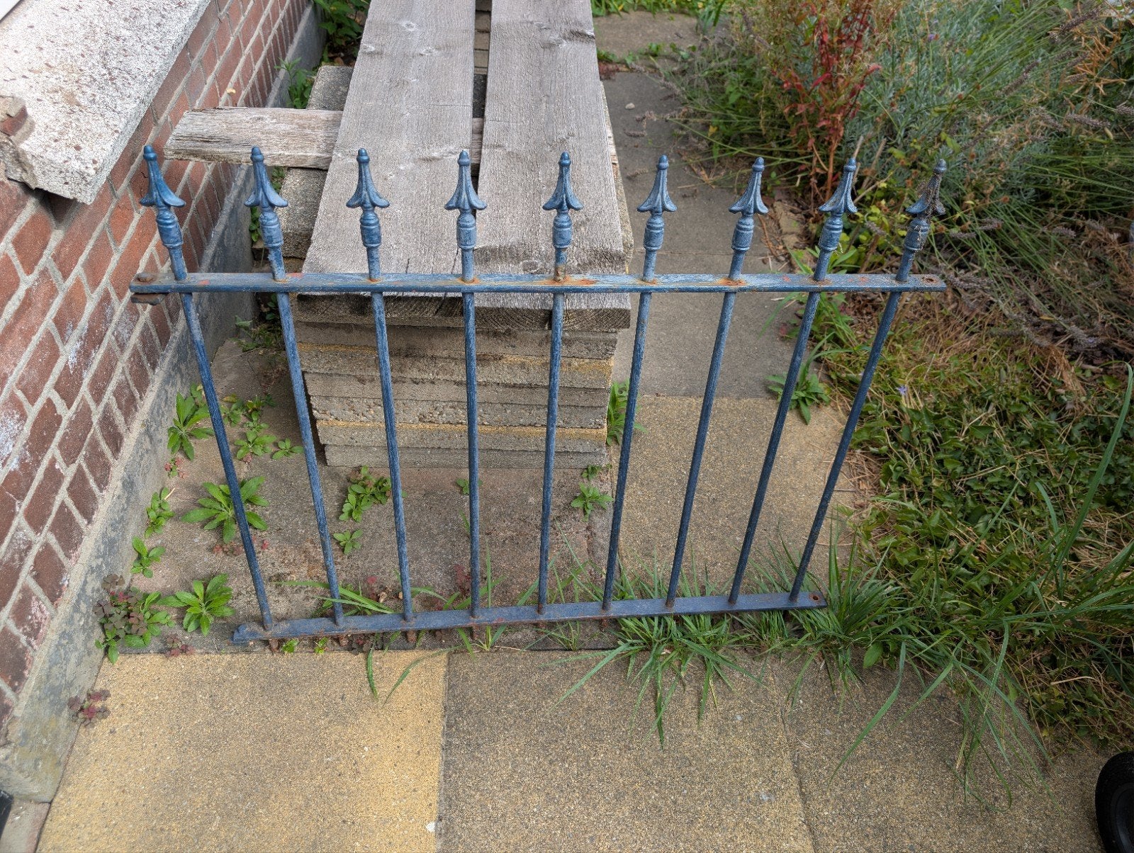 Gebruikt sierhekwerk met poort - IJzer, Tuin en Terras, Ophalen, Met poort, Gebruikt, Sierhekwerk