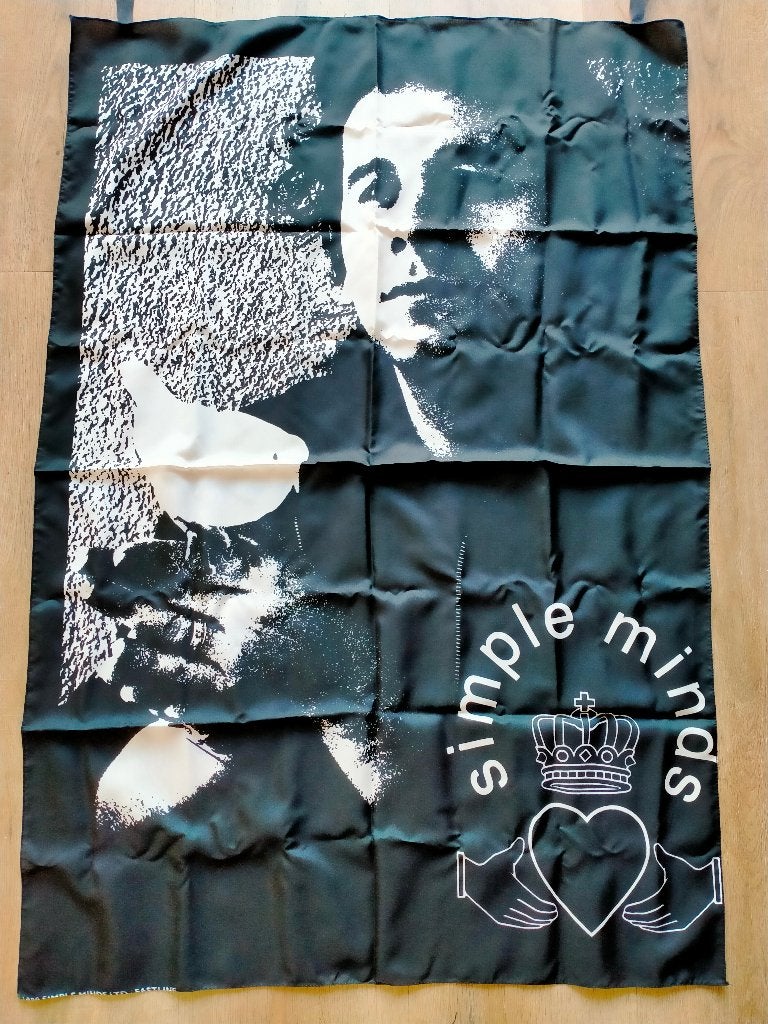 The Simple Minds vintage muziek band vlag groep RARE, Verzamelen, Ophalen of Verzenden, Zo goed als nieuw