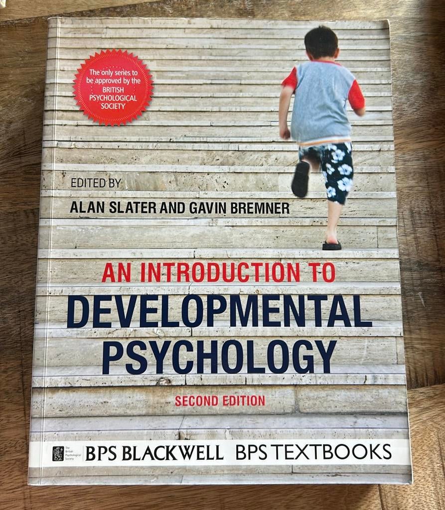 An Introduction to Developmental Psychology - Slater&Bremner, Boeken, Psychologie, Ophalen of Verzenden, Gelezen, Ontwikkelingspsychologie