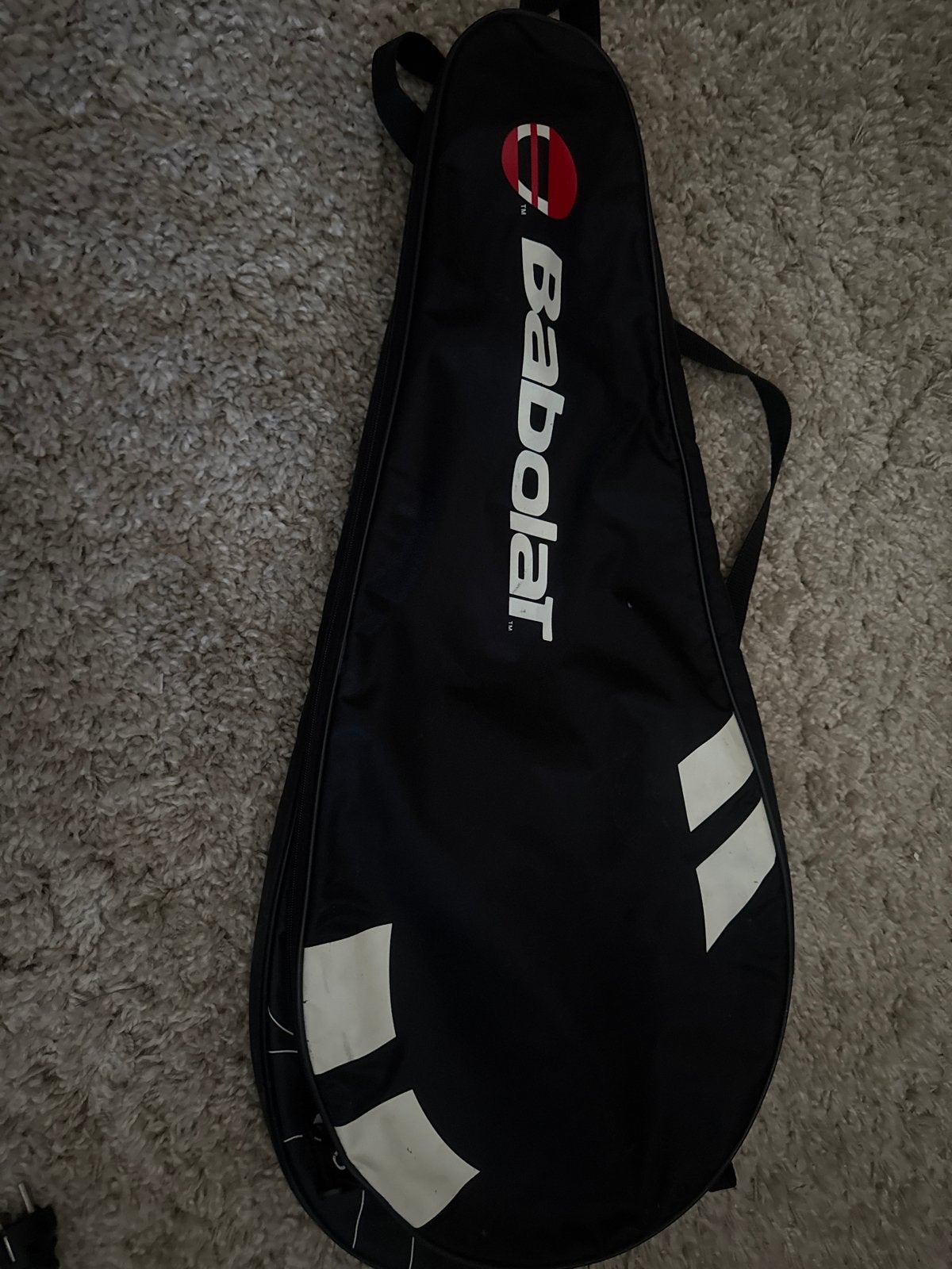 Babolat tennisracket hoes - Zwart met wit, Ophalen, Gebruikt, Overige typen, Babolat