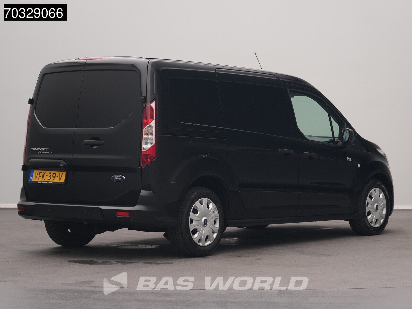 Ford Transit Connect 100PK Benzine L2H1 XL Naxi Camera Airco, Auto's, Bestelauto's, Stof, Gebruikt, Euro 6, Zwart
