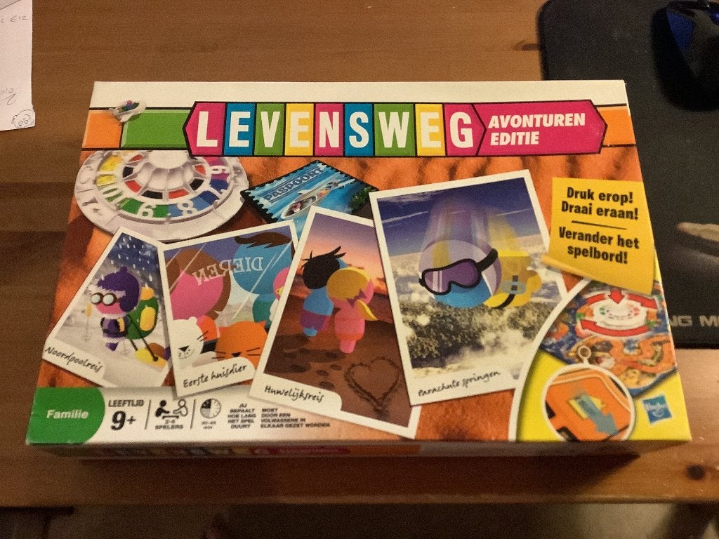 Levensweg, Avonturen editie. Hasbro, Een of twee spelers, Ophalen of Verzenden, Gebruikt, Hasbro