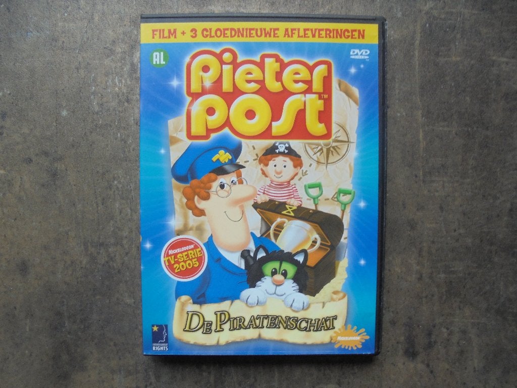 DVD Pieter Post De Piratenschat (zie foto's), Gebruikt, Tekenfilm, Alle leeftijden, Overige soorten