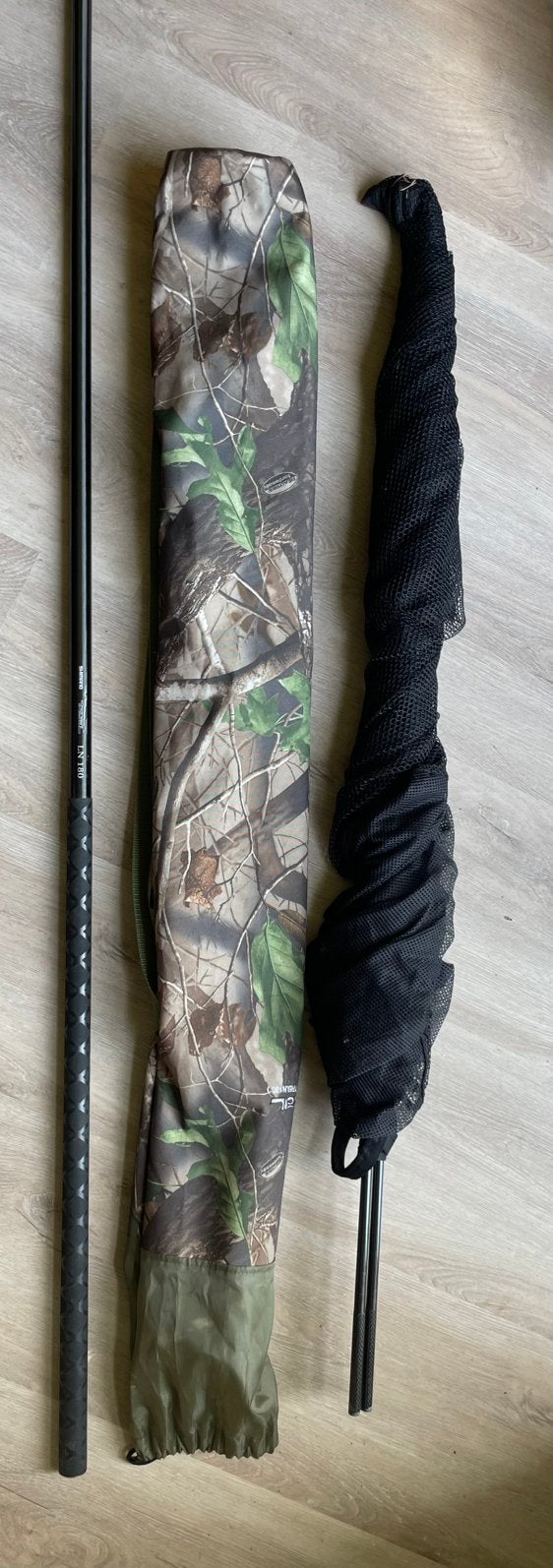 Shimano schepnet , landingsnet , tribal LN 180, Ophalen of Verzenden, Gebruikt, Net of Fuik