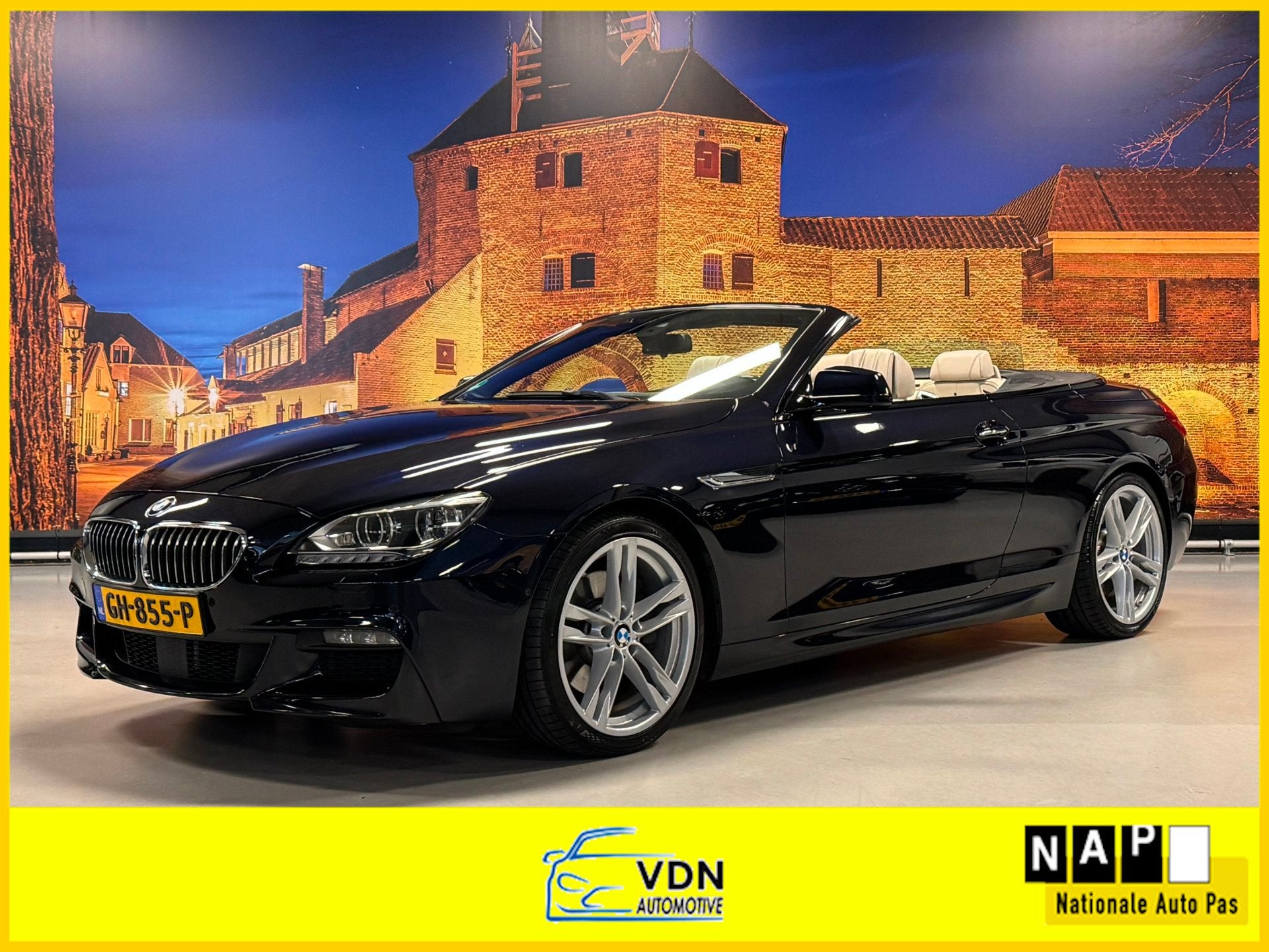 BMW 6-serie Cabrio 640i Individual Edition M Sport Full Opti, Auto's, Dealer onderhouden, Achterwielaandrijving, Gebruikt, Euro 6