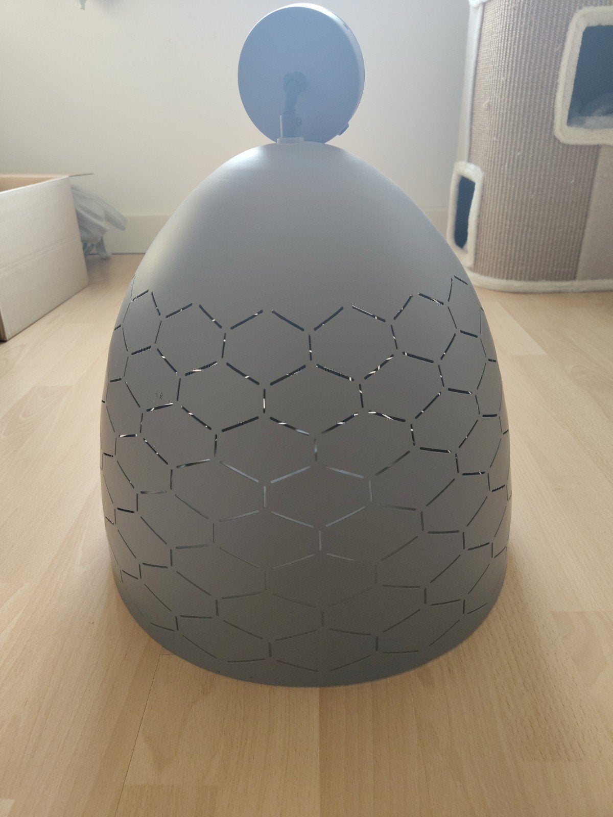 Grote hanglamp, Ophalen
