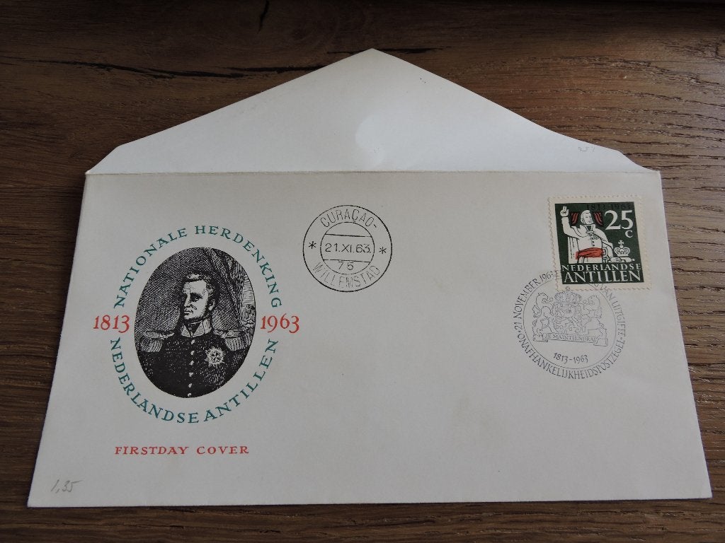 FDC NEDERLANDSE ANTILLEN E 28.1, Verzenden, Gestempeld