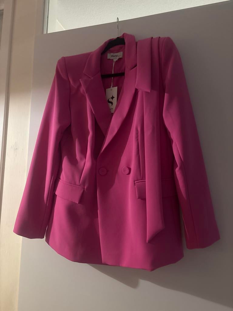 Shoeby De Big Blazer - Roze Dames Blazer Maat L, Ophalen, Maat 42/44 (L), Nieuw, Jasje
