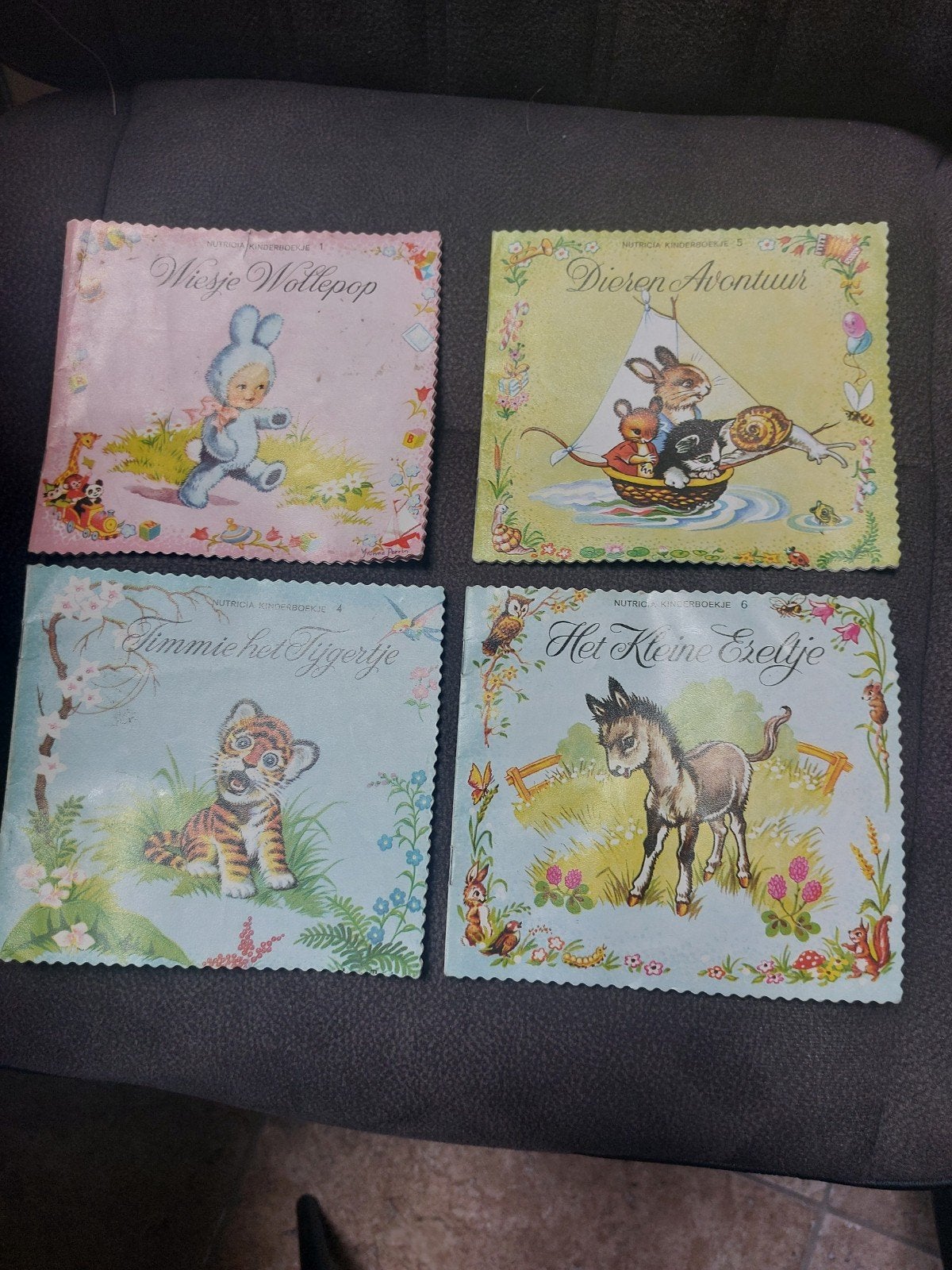 Vintage Nutricia boekjes 1, 4, 5, 6 - Klassieke kinderboe, Ophalen of Verzenden, Gelezen, Onbekend, 3 tot 4 jaar