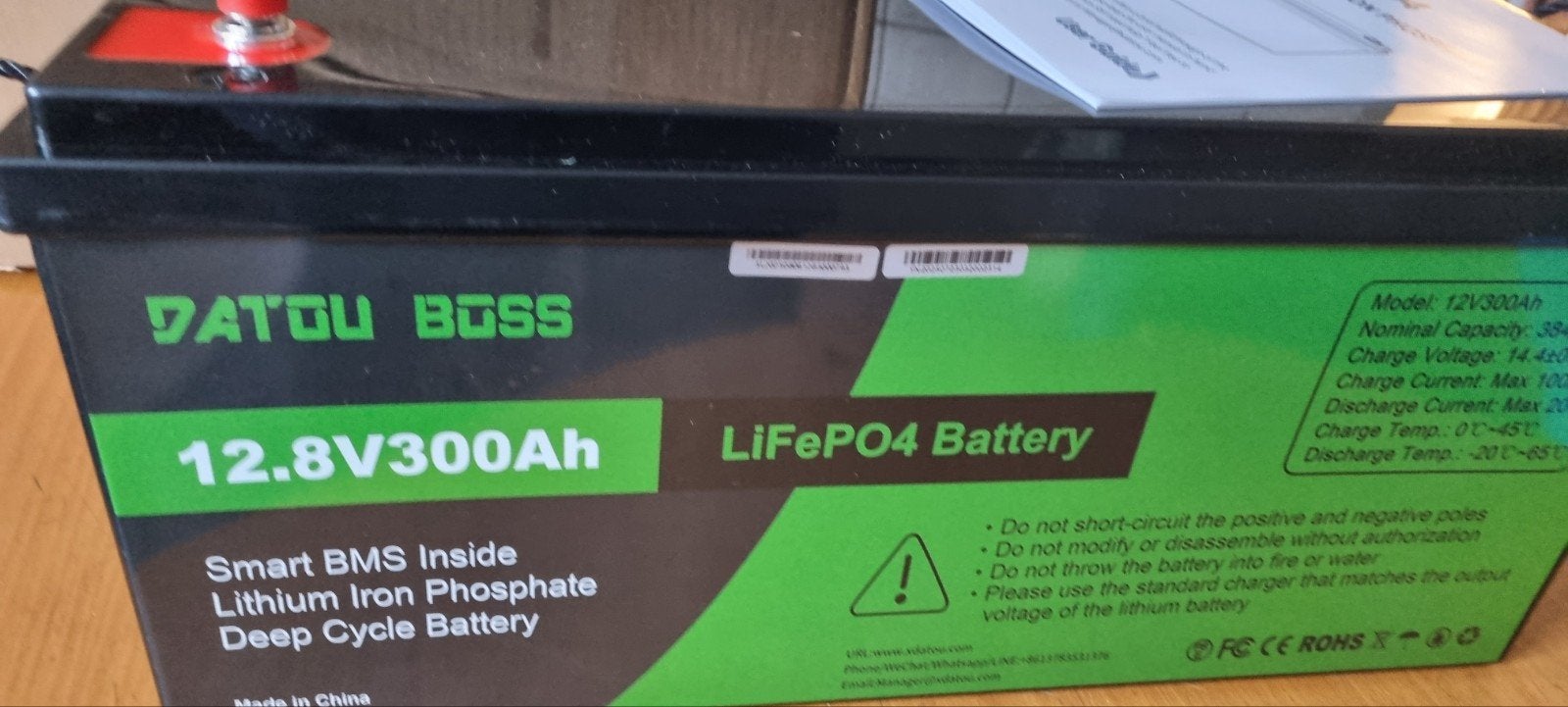 12V 300Ah LiFePO4-accu, Ophalen of Verzenden
