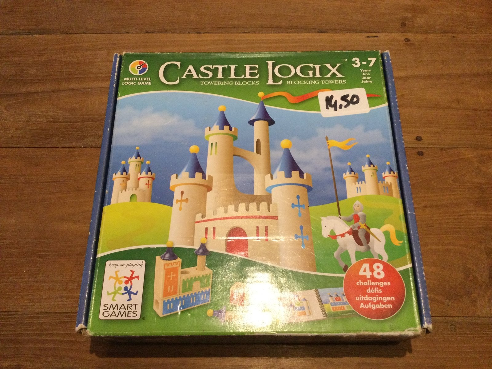 Smartgames Castle Logix hout, 3+, zgan, Ophalen of Verzenden, Zo goed als nieuw