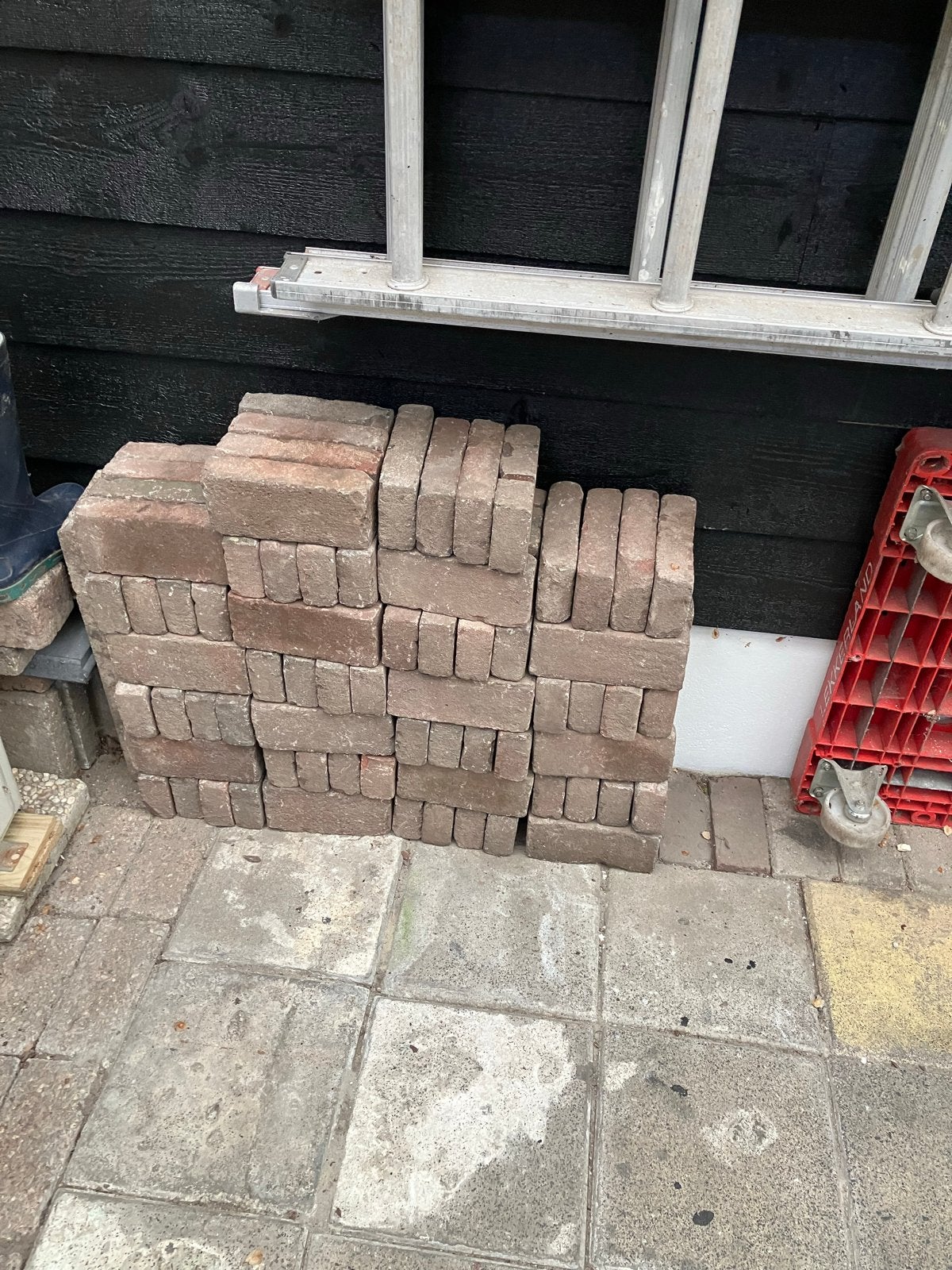 Oude straatklinkers (waaltjes)voor tuin of pad, Doe-het-zelf en Verbouw, Ophalen, Gebruikt, Keramiek, Overige typen