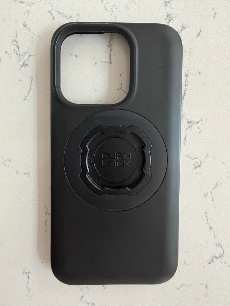 Quad Lock Hoesje voor iPhone 15 Pro, Kunststof, Zwart, Quad Lock, Hoesje of Tasje