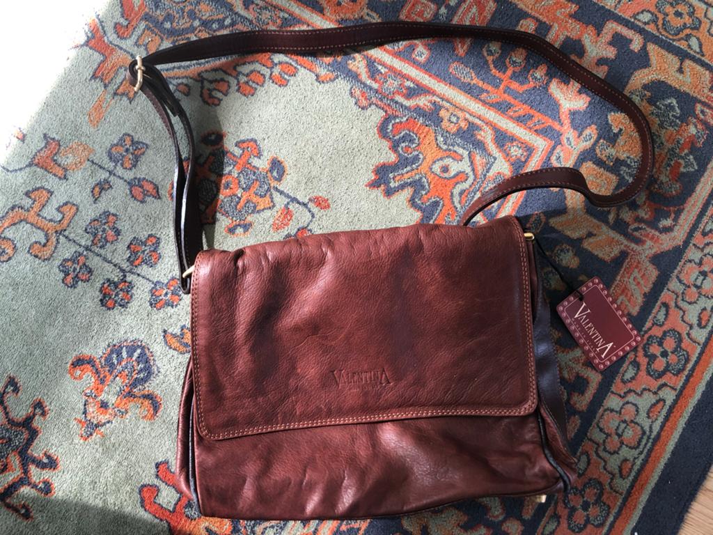 New Valentina Italia Genuine Italian Leather Shoulder Bag, Ophalen of Verzenden, Nieuw, Handtas