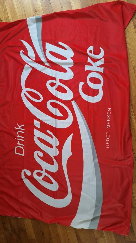 Coca Cola vlag - Prima staat (95 x 140 cm), Verzamelen, Merken en Reclamevoorwerpen, Ophalen