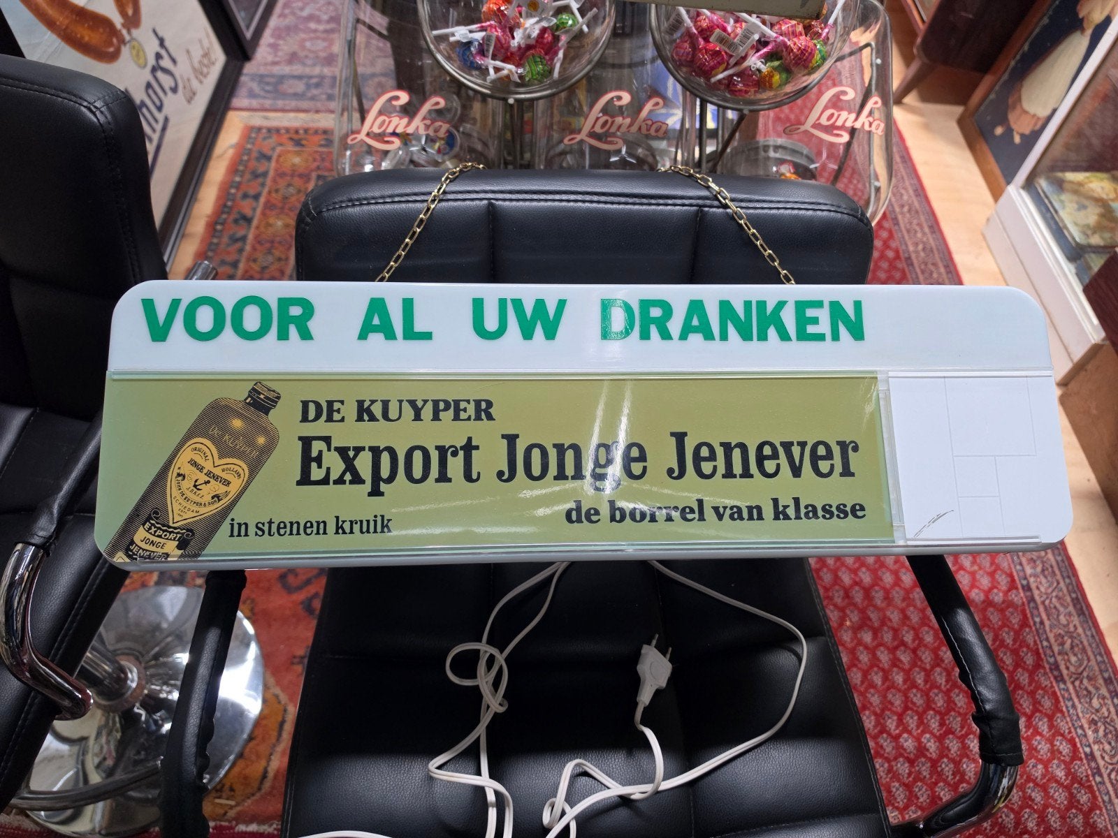 De Kuyper jonge Jenever lichtbakje licht reclame, Verzamelen, Ophalen of Verzenden, Lichtbak of (neon) lamp