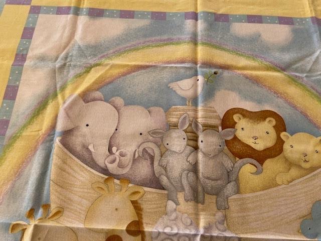 Quilt Panel - Noah Ark, Hobby en Vrije tijd, Stoffen en Lappen, Overige kleuren, Nieuw, Ophalen of Verzenden, 30 tot 120 cm