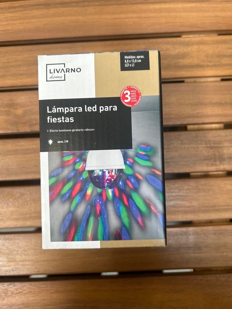 Livarno Home LED Feestlamp - Draaiend Disco Effect, Ophalen of Verzenden, Zo goed als nieuw