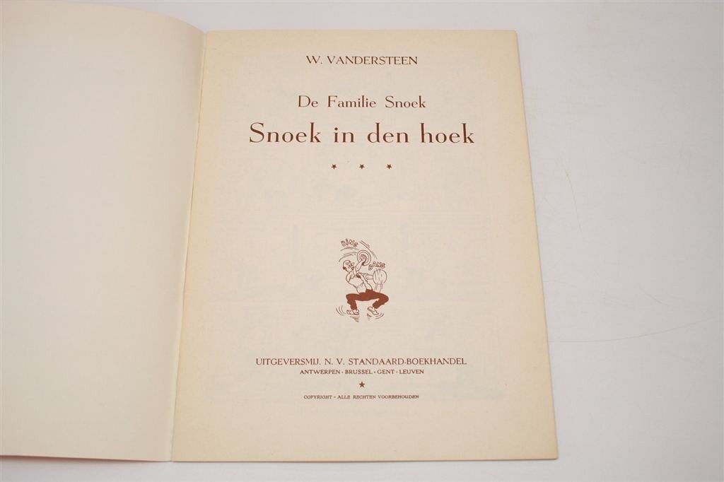 Familie Snoek 08 - Snoek in den Hoek — Sc 1e druk 1951, Eén stripboek, Ophalen of Verzenden, Gelezen