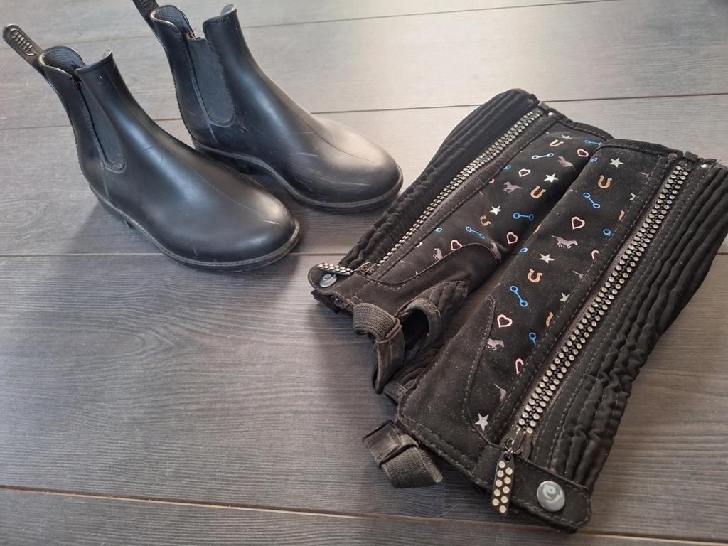 Jodhpurs maat 34 incl chaps, zgan, Ophalen of Verzenden, Zo goed als nieuw, Schoeisel