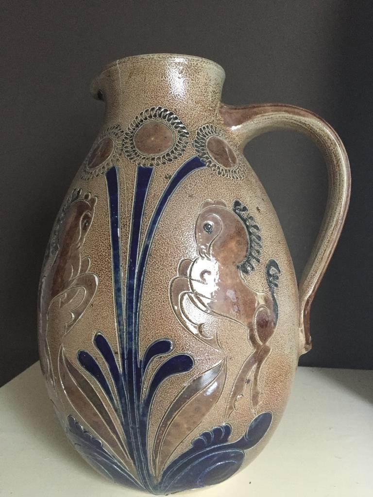 Antieke Makkum kan, Ophalen of Verzenden