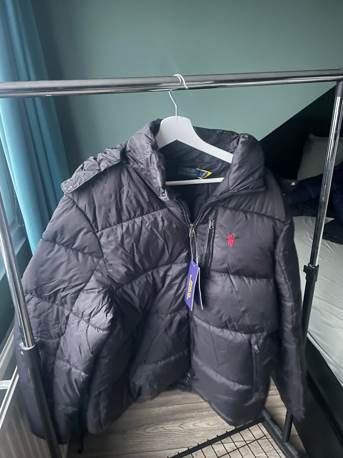 Polo Ralph Lauren Puffer Jacket Zwart - Maat L, Verzenden, Nieuw, Maat 52/54 (L), Zwart