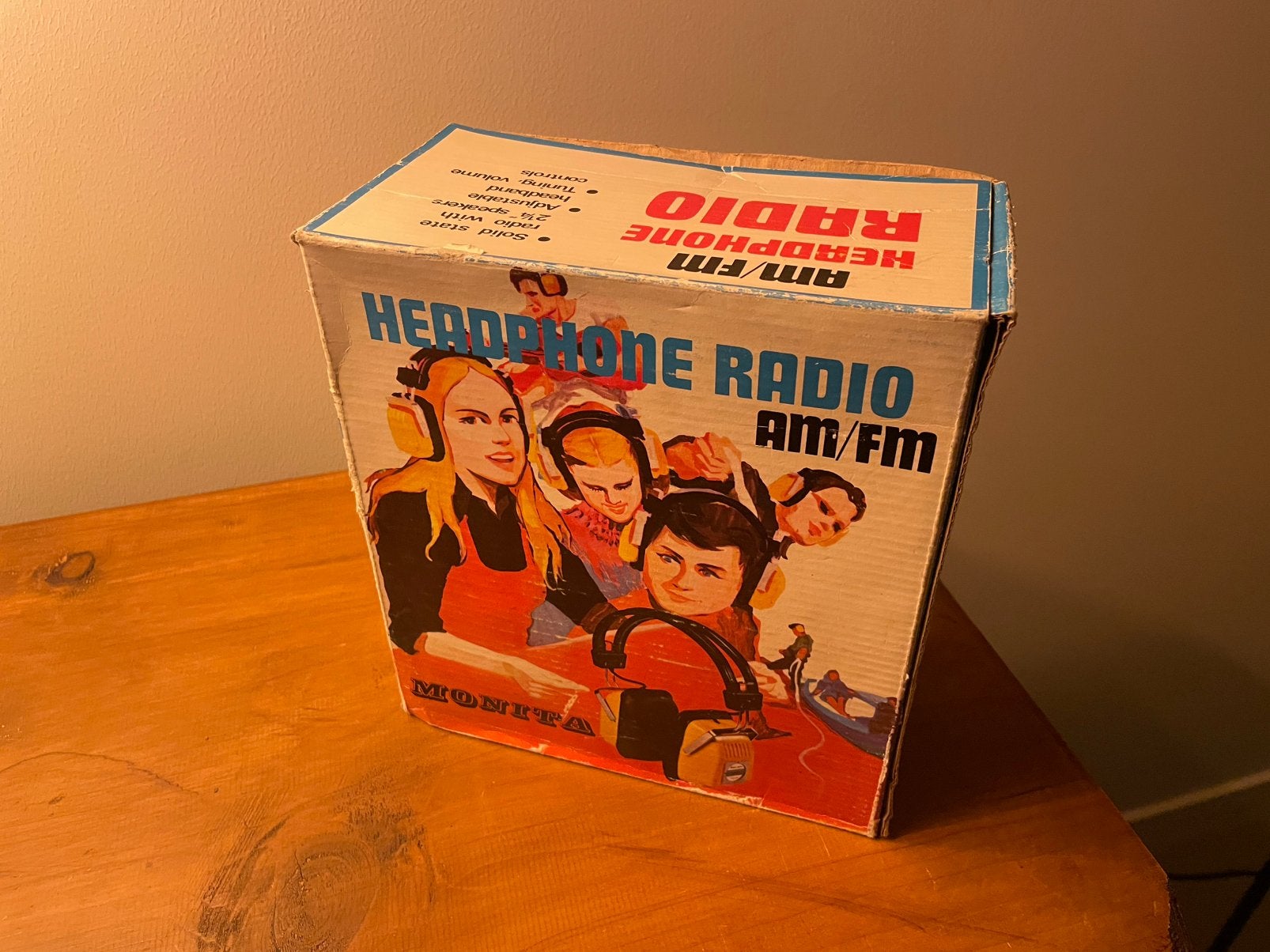 Vintage headphone radio nieuw in doos, Ophalen of Verzenden, Nieuw
