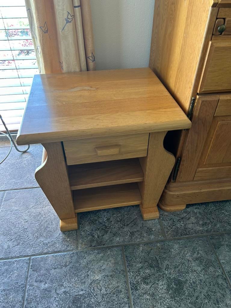 Bijzettafel, Huis en Inrichting, Ophalen, Minder dan 55 cm, Gebruikt, Vierkant
