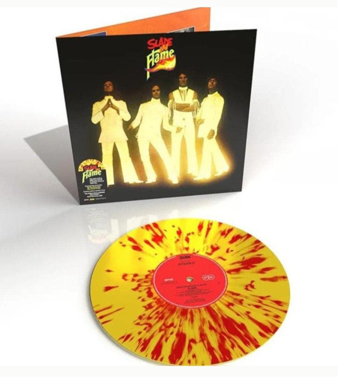 Slade - Flame/Reissue op splatter vinyl/GLAMROCK, Ophalen of Verzenden, Nieuw in verpakking, Overige formaten, Poprock