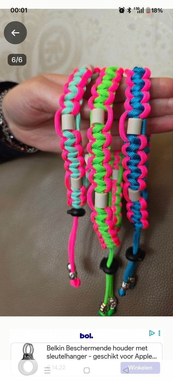 Honden Anti Tekenhalsband, Ophalen of Verzenden, Handgemaakt, Nieuw