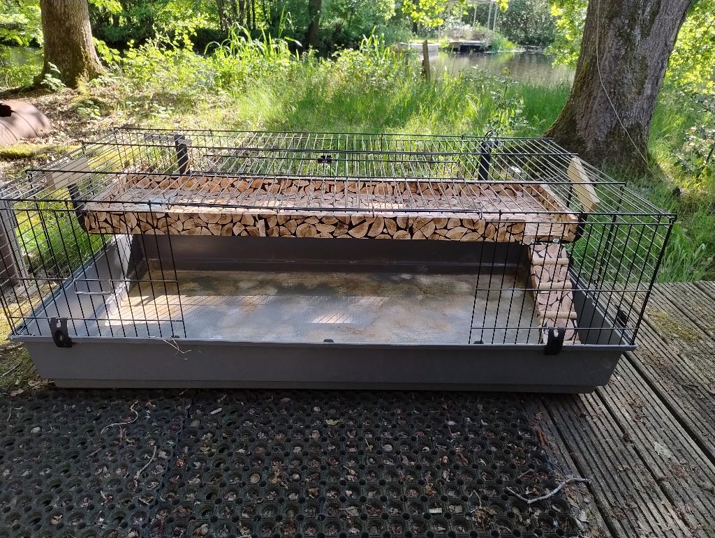 Caviakooi met verdieping, Dieren en Toebehoren, Knaagdieren en Konijnen | Hokken en Kooien, Kooi, Cavia, Ophalen, Minder dan 60 cm