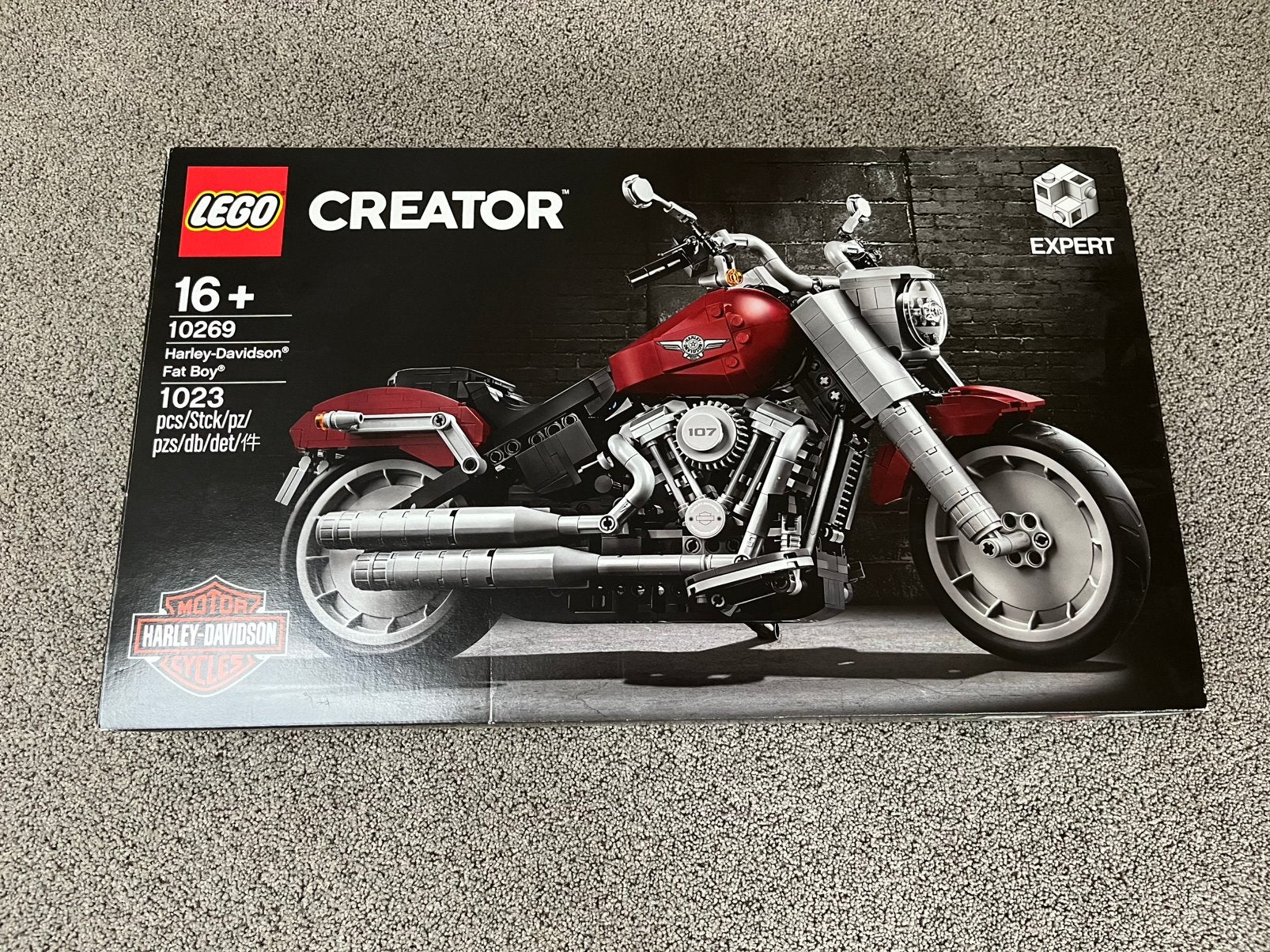 Lego creator 10269 Harley-Davidson Fat Boy, Lego, Compleet, Ophalen of Verzenden, Zo goed als nieuw