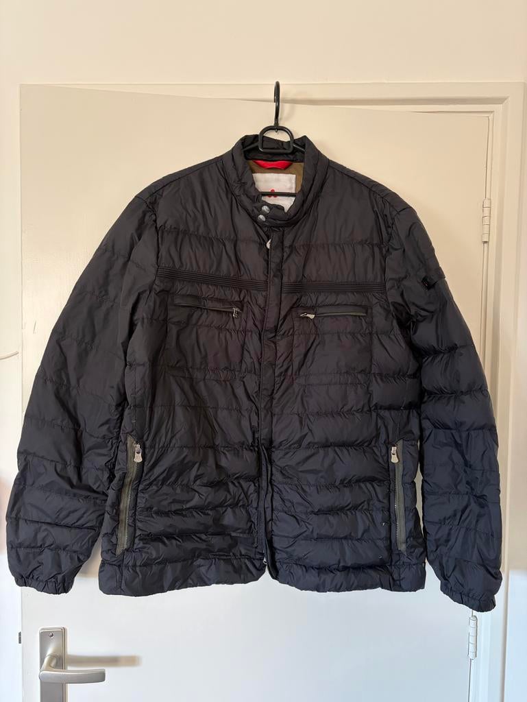 Zwarte gewatteerde Peuterey jas met rits XL, Ophalen of Verzenden, Gedragen, Maat 56/58 (XL), Zwart