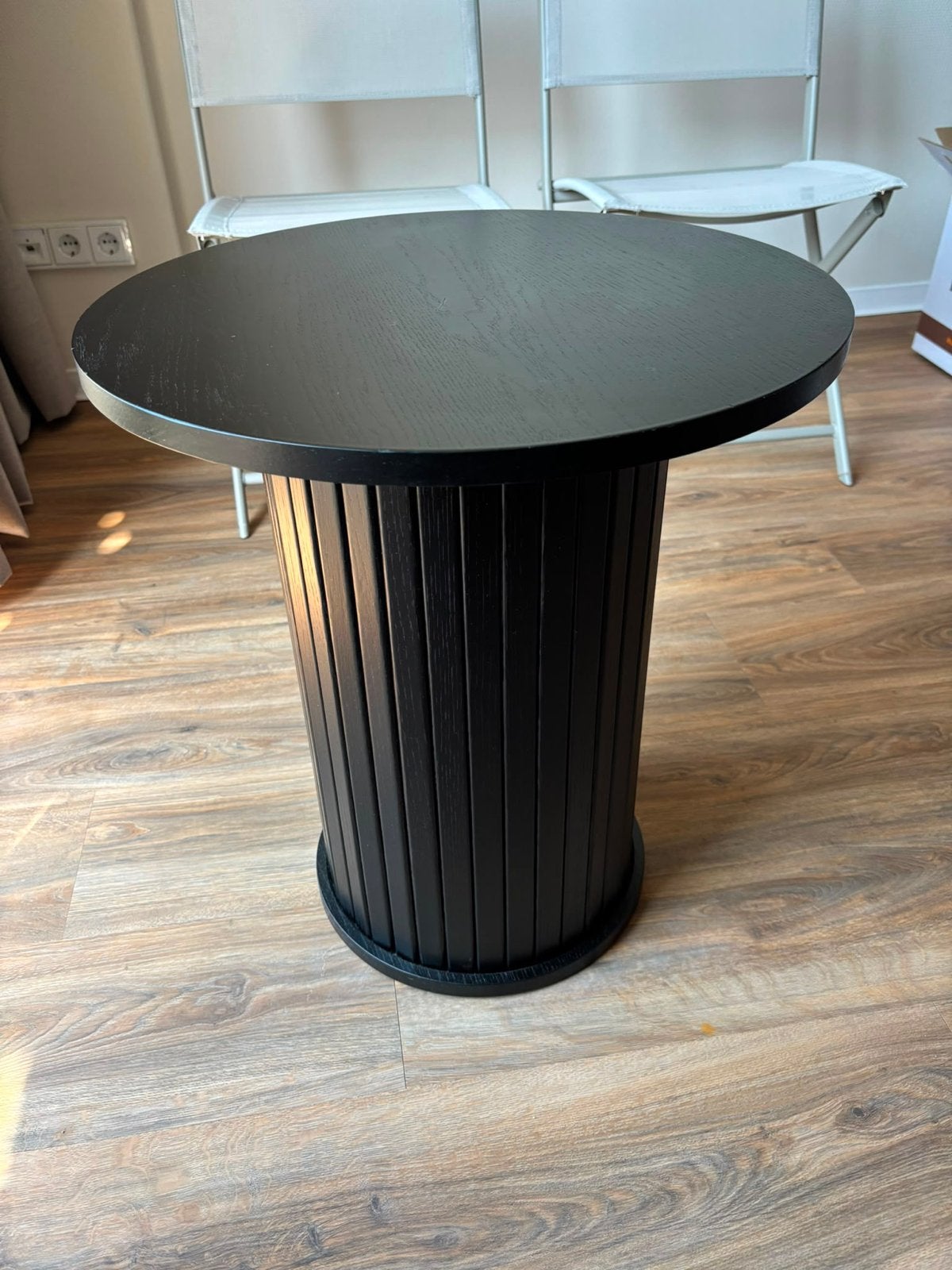 Bijzettafel Philou van Eijerkamp, Minder dan 55 cm, Gebruikt, Rond, Hout