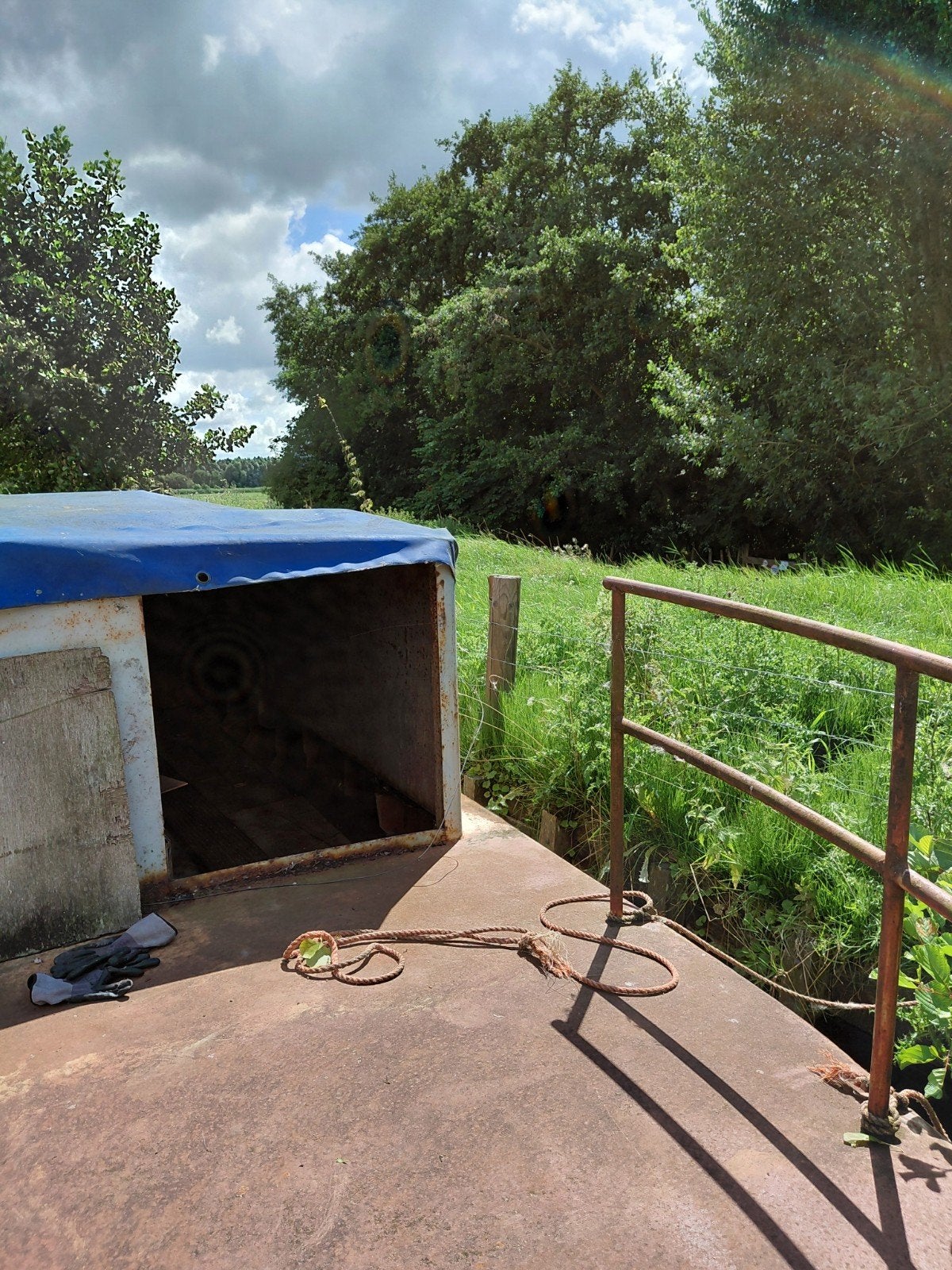 Te koop: Riet aak 16 meter, Ophalen, Gebruikt, Staal, Diesel