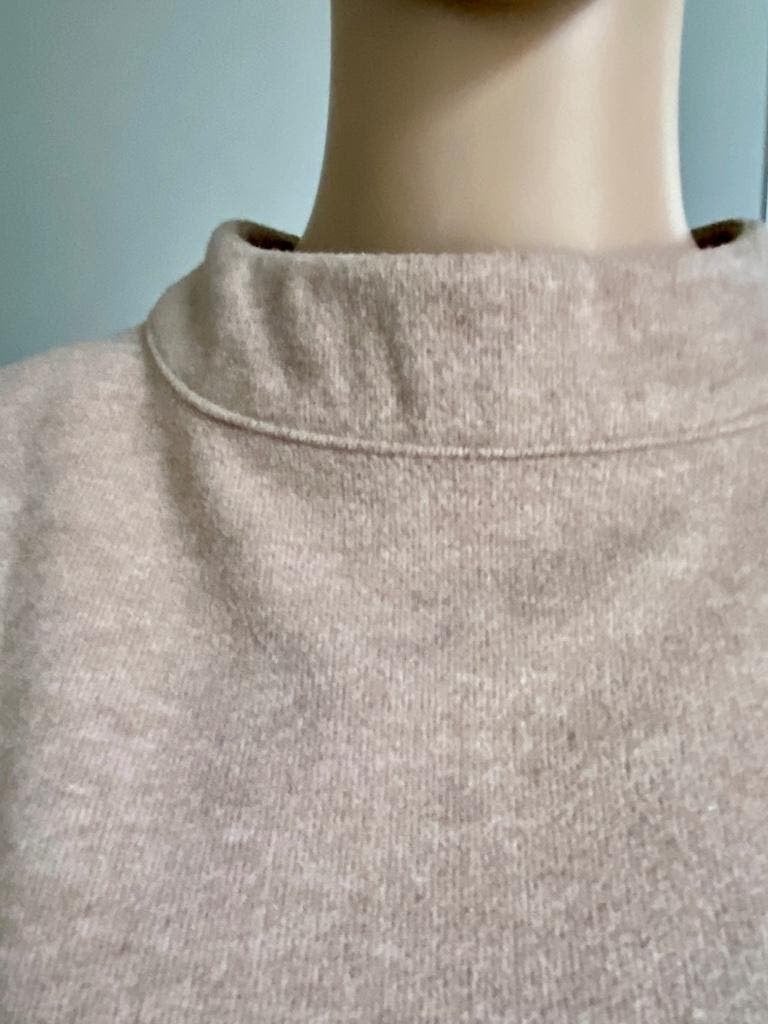 J131 Reserved maat S/M=36/38 jurk jurkje beige, Beige, Ophalen of Verzenden, Zo goed als nieuw, Maat 36 (S)