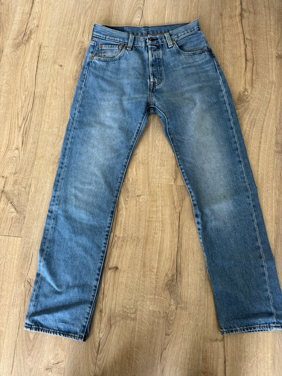 Levis 501 heren, Ophalen of Verzenden, Zo goed als nieuw, Blauw, W32 (confectie 46) of kleiner