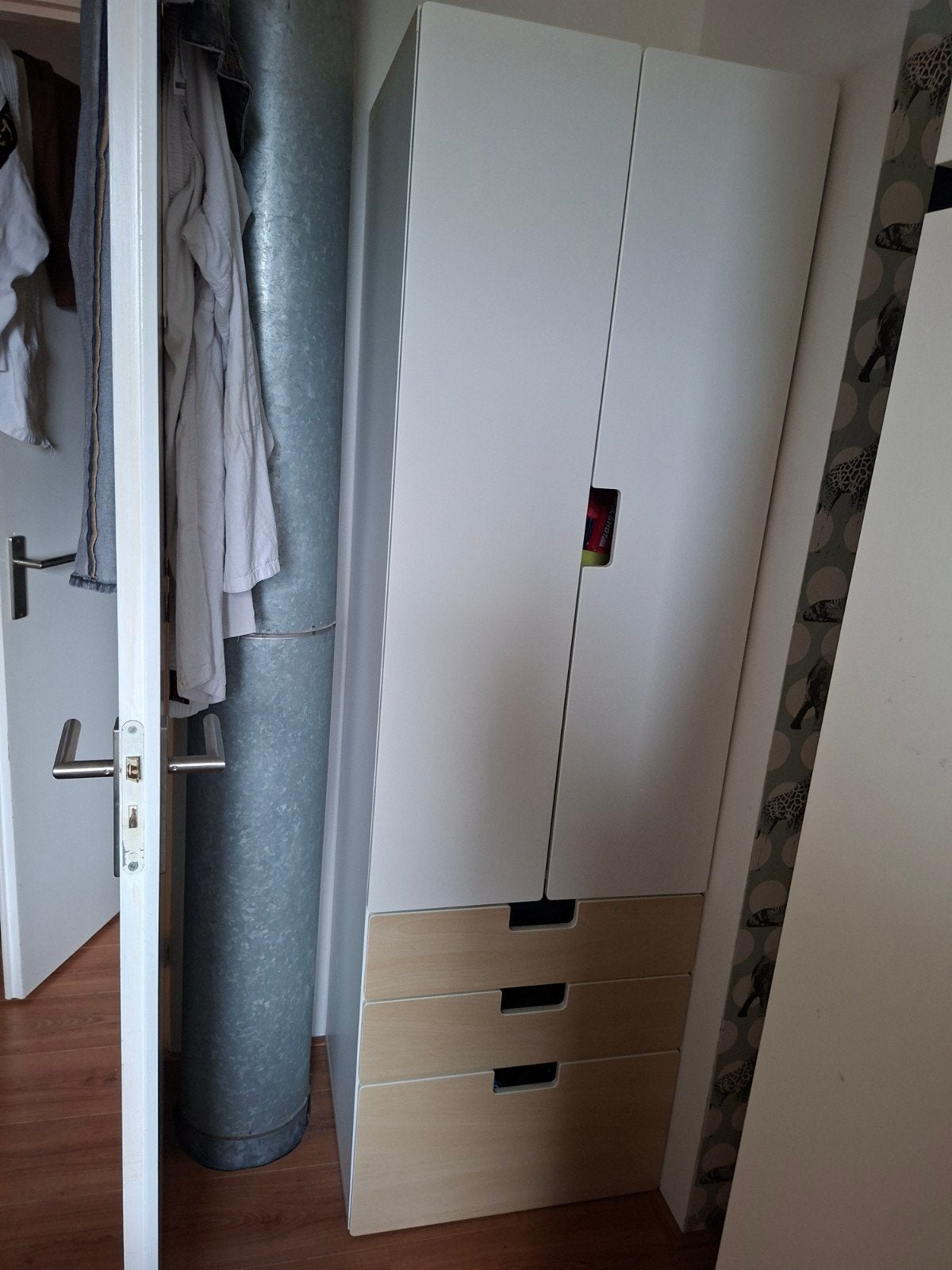 Witte kledingkast Ikea smastad, Ophalen, Overige materialen, Gebruikt, Met lade(s)
