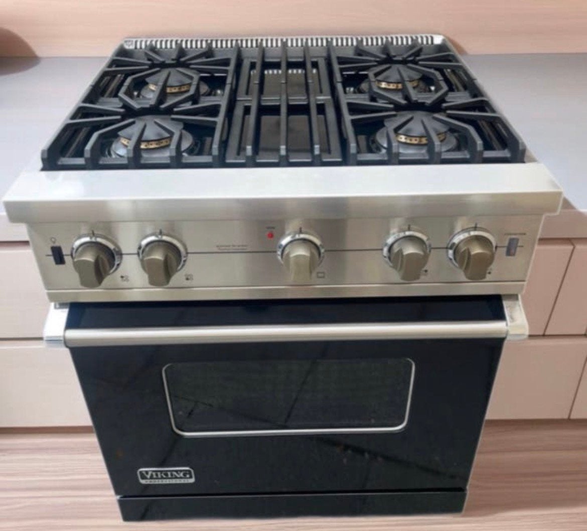 Luxe Viking gasfornuis in nette staat, Ophalen, 60 cm of meer, 4 kookzones, Zo goed als nieuw