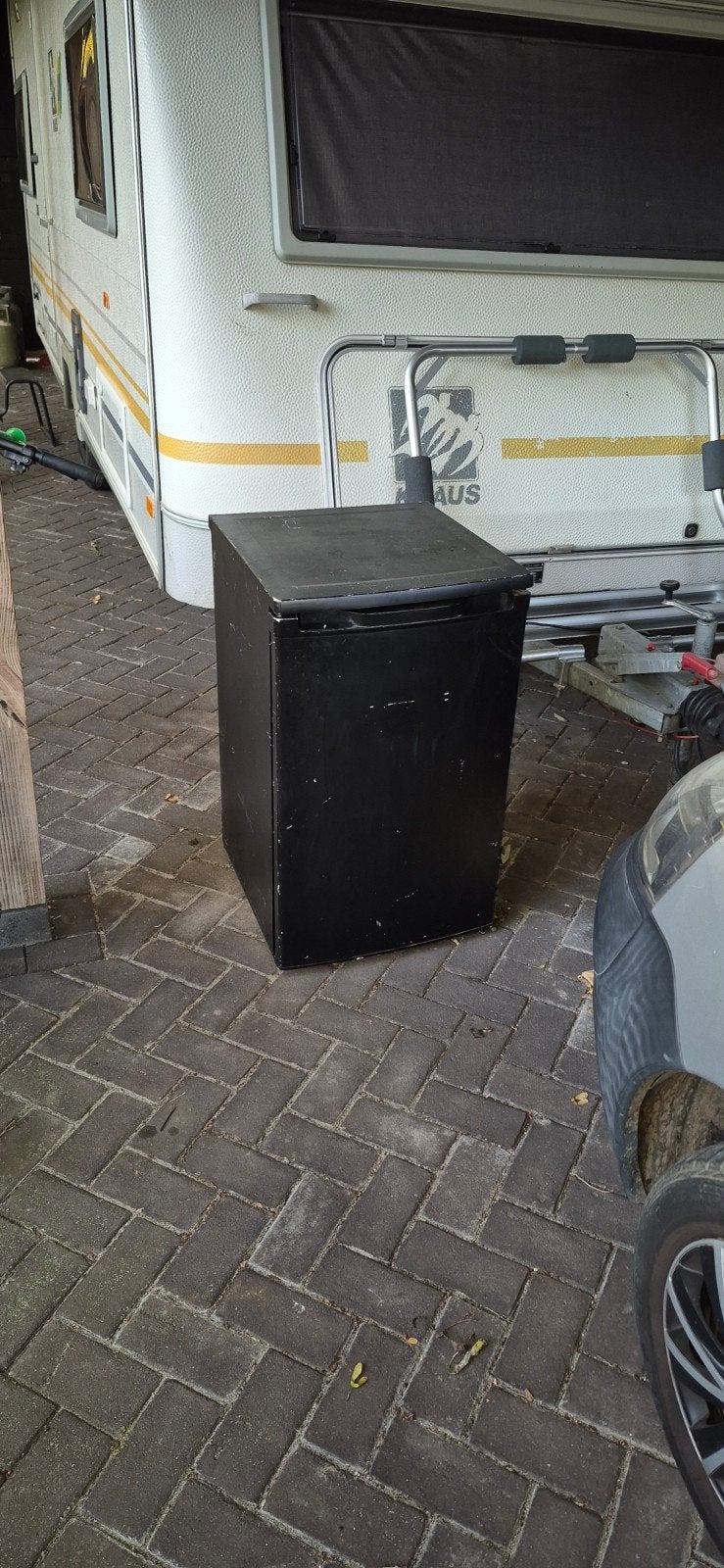 Compacte mini koelkast met vriesvak caravan, Witgoed en Apparatuur, Koelkasten en IJskasten, 85 tot 120 cm, Gebruikt, 75 tot 100 liter