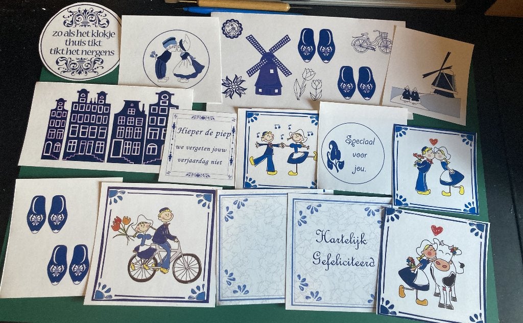 Plaatjes en stansjes holland meer dan 50 st, Ophalen of Verzenden, Nieuw, Kerst, Overige typen