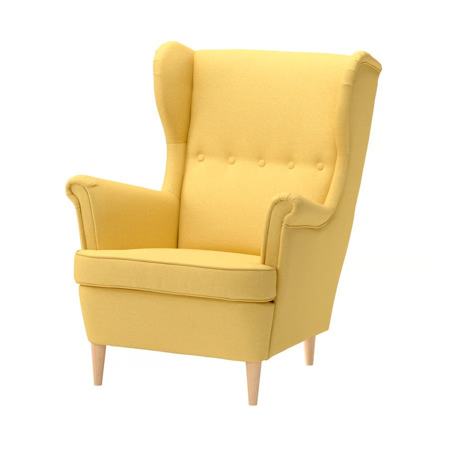 IKEA strandmon oorfauteuil, Huis en Inrichting, Fauteuils, Ophalen, 75 tot 100 cm, 75 tot 100 cm, Stof